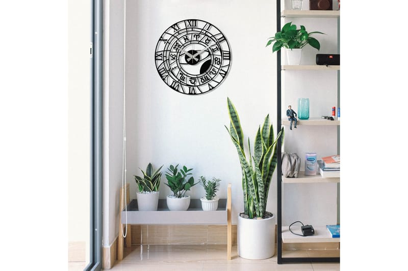 Enzoclock - S025 - Svart - Interiør - Veggdekorasjon - Klokker