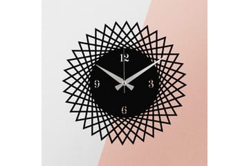 Enzoclock - S026 - Svart - Interiør - Veggdekorasjon - Klokker