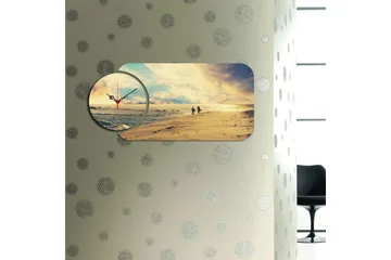 2-Deler - Flerfarget - Interiør - Veggdekorasjon - Klokker