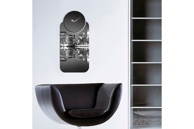 2-Deler - Flerfarget - Interiør - Veggdekorasjon - Klokker