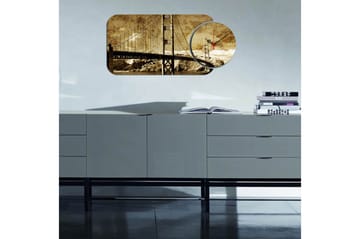 2-Deler - Flerfarget - Interiør - Veggdekorasjon - Klokker