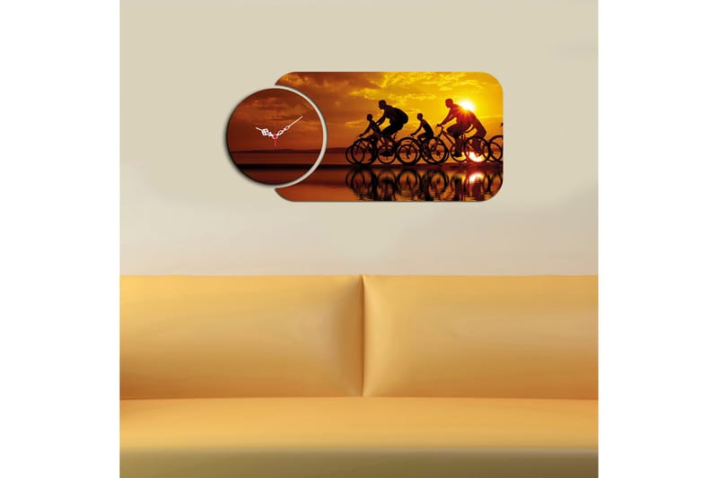 2-Deler - Flerfarget - Interiør - Veggdekorasjon - Klokker