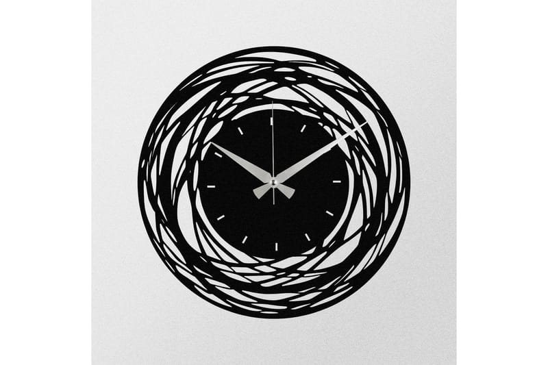 Achterdis Veggklokke Abstrakt - Svart - Interiør - Veggdekorasjon - Klokker
