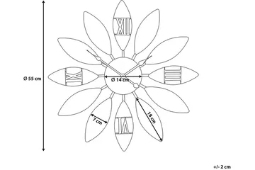 Beinwil Veggklokke 55 cm - Brun - Interiør - Veggdekorasjon - Klokker