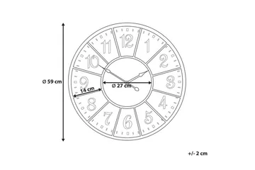 Boswil Veggklokke 59 cm - Flerfarget - Interiør - Veggdekorasjon - Klokker