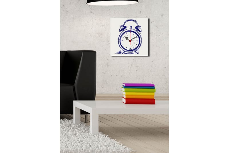 Canvasbilde Dekorativ med Klokke - Flerfarget - Klokker