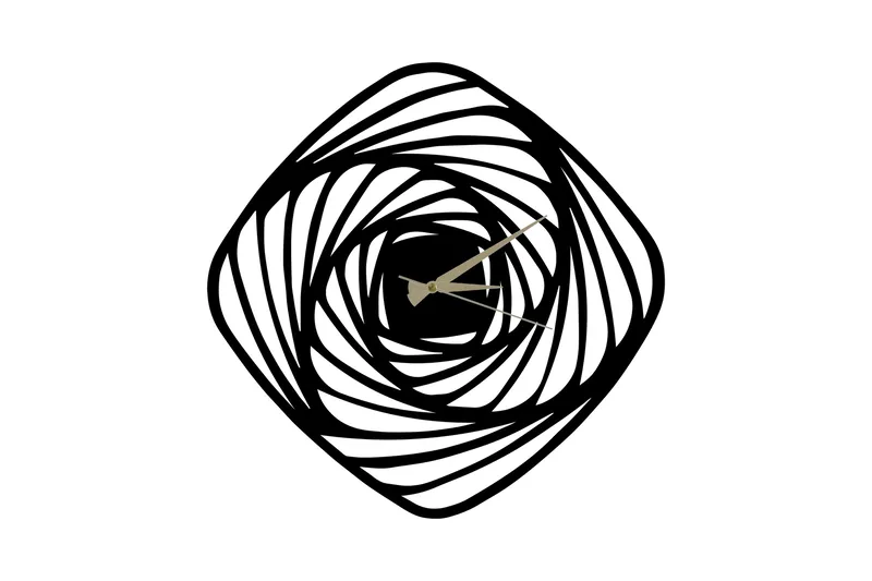 Decorative Metal Wall Clock, Beige|Hvit