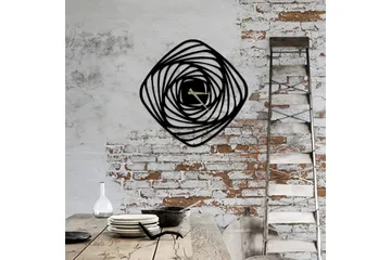Decorative Metal Wall Clock - Beige|Hvit - Interiør - Veggdekorasjon - Klokker