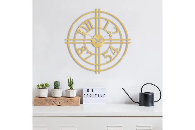 Dekorasjon Veggklokke - Gull - Interiør - Veggdekorasjon - Klokker