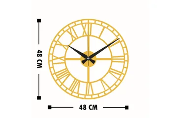 Dekorasjon Veggklokke - Gull - Interiør - Veggdekorasjon - Klokker