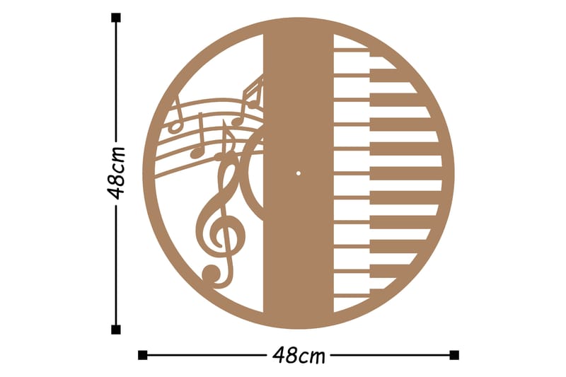 Dekorasjon Veggklokke - Kobber - Klokker
