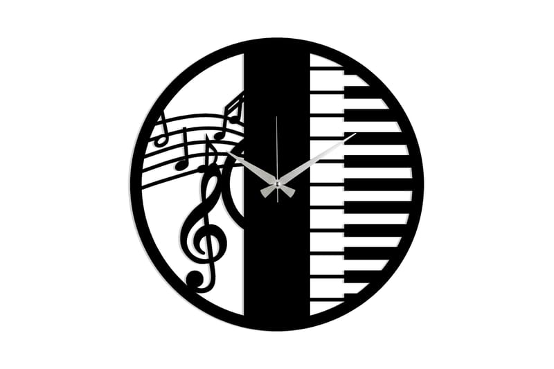 Dekorasjon Veggklokke, Svart