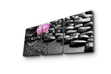 Dekorativ Canvasbilde med Klokke 3 Deler - Flerfarget - Interiør - Veggdekorasjon - Klokker