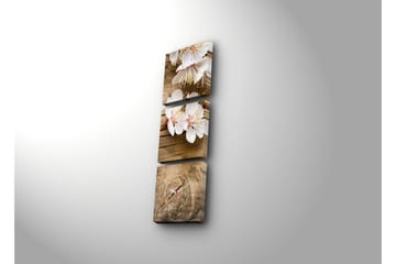 Dekorativ Canvasbilde med Klokke 3 Deler - Flerfarget - Interiør - Veggdekorasjon - Klokker