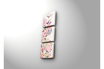 Dekorativ Canvasbilde med Klokke 3 Deler - Flerfarget - Interiør - Veggdekorasjon - Klokker