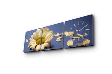 Dekorativ Canvasbilde med Klokke 3 Deler - Flerfarget - Interiør - Veggdekorasjon - Klokker