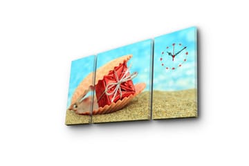 Dekorativ Canvasbilde med Klokke 3 Deler - Flerfarget - Interiør - Veggdekorasjon - Klokker