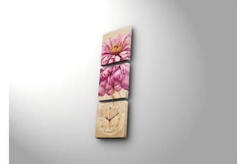 Dekorativ Canvasbilde med Klokke 3 Deler - Flerfarget - Interiør - Veggdekorasjon - Klokker