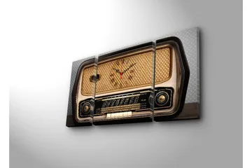 Dekorativ Canvasbilde med Klokke 3 Deler - Flerfarget - Interiør - Veggdekorasjon - Klokker