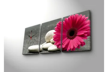 Dekorativ Canvasbilde med Klokke 3 Deler - Flerfarget - Interiør - Veggdekorasjon - Klokker