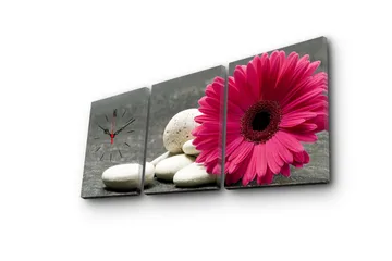 Dekorativ Canvasbilde med Klokke 3 Deler - Flerfarget - Interiør - Veggdekorasjon - Klokker