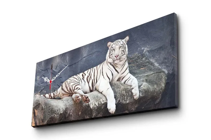 Dekorativ Canvasbilde med Klokke, Flerfarget