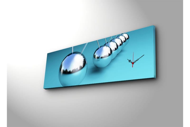 Dekorativ Canvasbilde med Klokke - Flerfarget - Interiør - Veggdekorasjon - Klokker