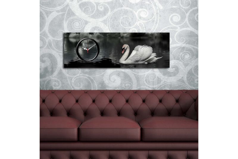 Dekorativ Canvasbilde med Klokke - Flerfarget - Interiør - Veggdekorasjon - Klokker