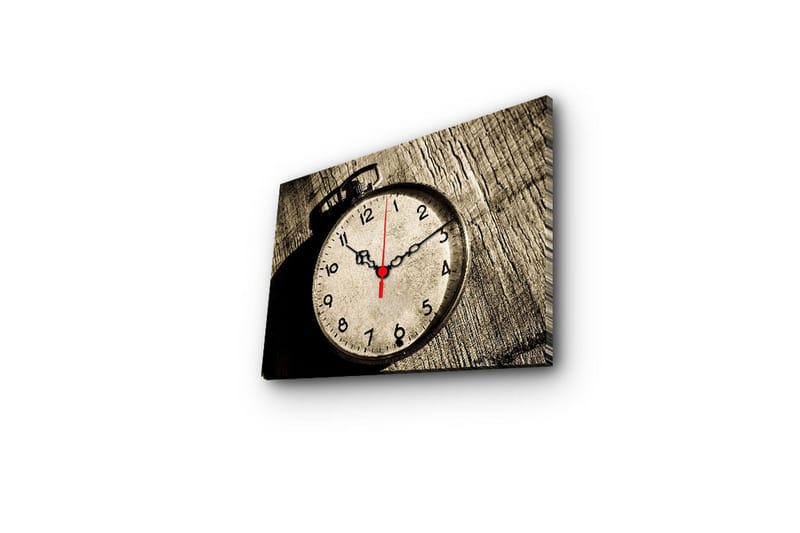Dekorativ Canvasbilde med Klokke - Flerfarget - Interiør - Veggdekorasjon - Klokker