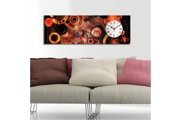 Dekorativ Canvasbilde med Klokke - Flerfarget - Interiør - Veggdekorasjon - Klokker
