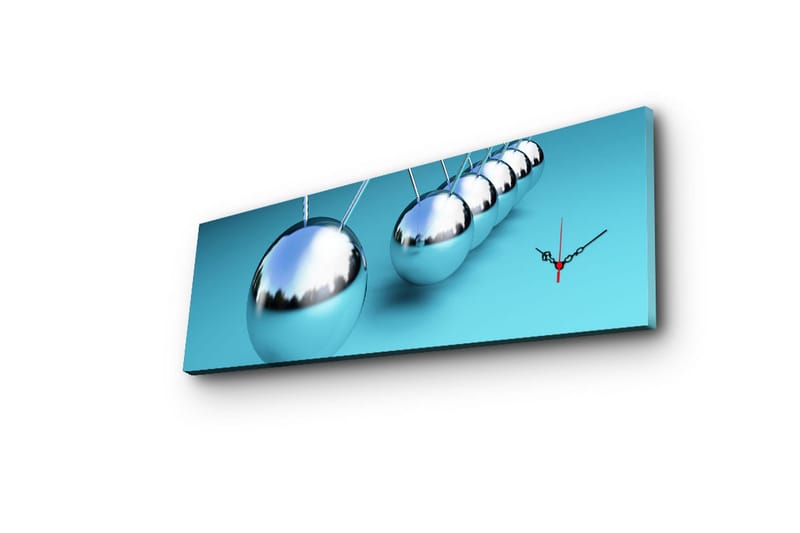 Dekorativ Canvasbilde med Klokke - Flerfarget - Interiør - Veggdekorasjon - Klokker