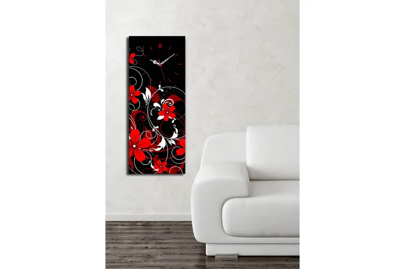 Dekorativ Canvasbilde med Klokke - Flerfarget - Interiør - Veggdekorasjon - Klokker