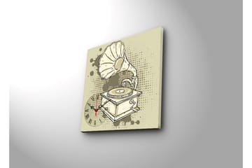 Dekorativ Canvasbilde med Klokke - Flerfarget - Interiør - Veggdekorasjon - Klokker