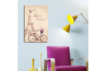 Dekorativ Canvasbilde med Klokke - Flerfarget - Interiør - Veggdekorasjon - Klokker