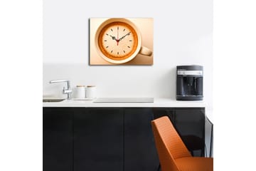 Dekorativ Canvasbilde med Klokke - Flerfarget - Interiør - Veggdekorasjon - Klokker