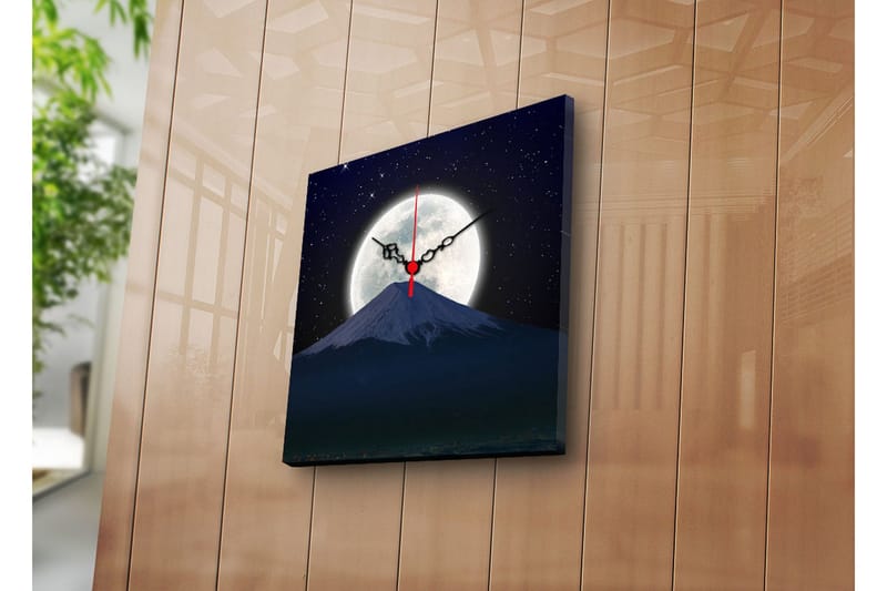 Dekorativ Canvasbilde med Klokke - Flerfarget - Interiør - Veggdekorasjon - Klokker