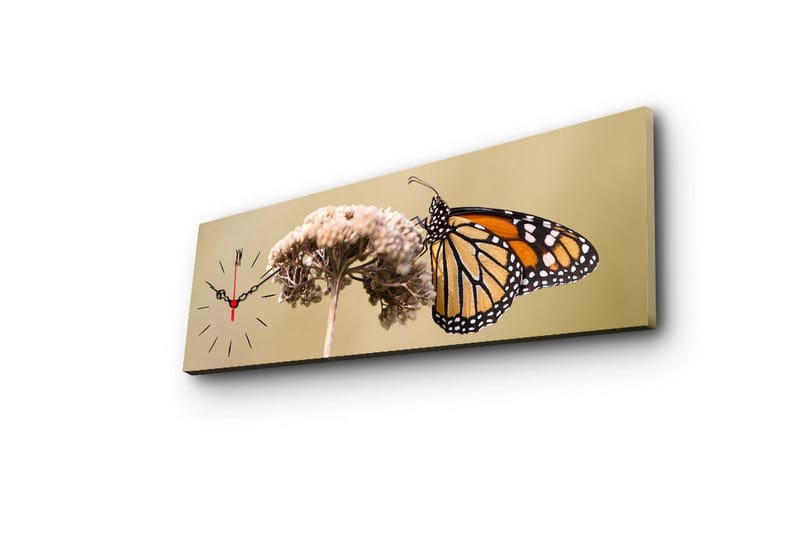 Dekorativ Canvasbilde med Klokke - Flerfarget - Interiør - Veggdekorasjon - Klokker