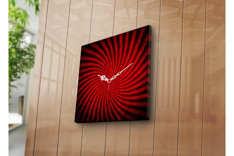 Dekorativ Canvasbilde med Klokke, Flerfarget