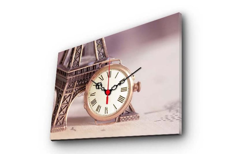 Dekorativ Canvasbilde med Klokke, Flerfarget