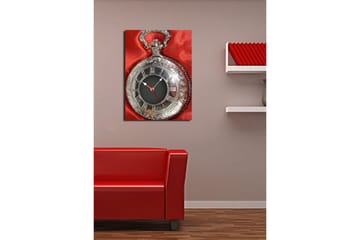 Dekorativ Canvasbilde med Klokke - Flerfarget - Interiør - Veggdekorasjon - Klokker