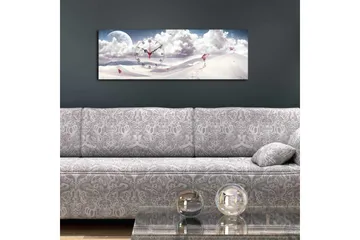 Dekorativ Canvasbilde med Klokke - Flerfarget - Interiør - Veggdekorasjon - Klokker