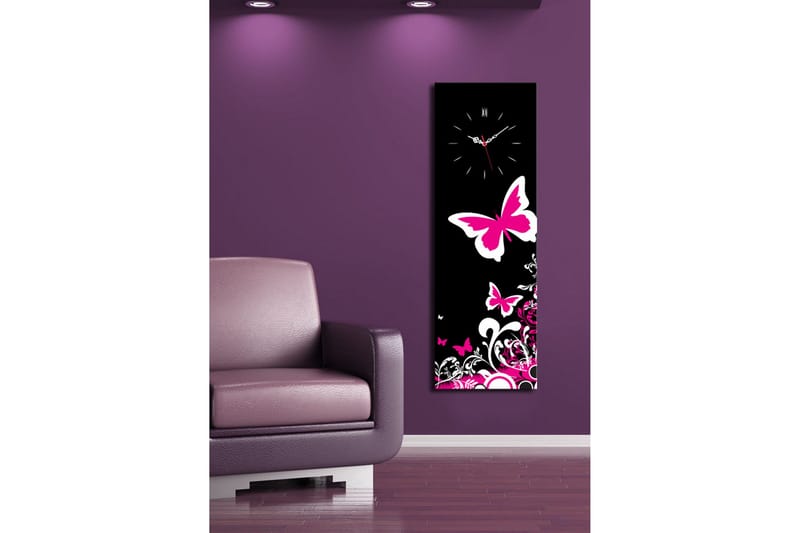 Dekorativ Canvasbilde med Klokke - Flerfarget - Interiør - Veggdekorasjon - Klokker