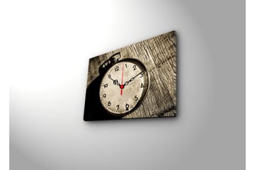 Dekorativ Canvasbilde med Klokke - Flerfarget - Interiør - Veggdekorasjon - Klokker