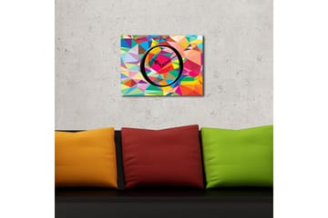 Dekorativ Canvasbilde med Klokke - Flerfarget - Interiør - Veggdekorasjon - Klokker