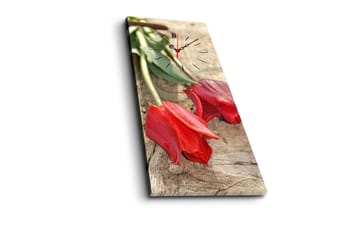 Dekorativ Canvasbilde med Klokke - Flerfarget - Interiør - Veggdekorasjon - Klokker