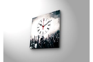 Dekorativ Canvasbilde med Klokke - Flerfarget - Interiør - Veggdekorasjon - Klokker