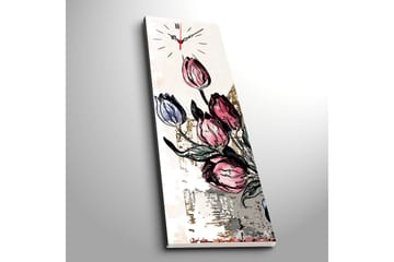 Dekorativ Canvasbilde med Klokke - Flerfarget - Interiør - Veggdekorasjon - Klokker