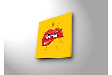 Dekorativ Canvasbilde med Klokke - Flerfarget - Interiør - Veggdekorasjon - Klokker