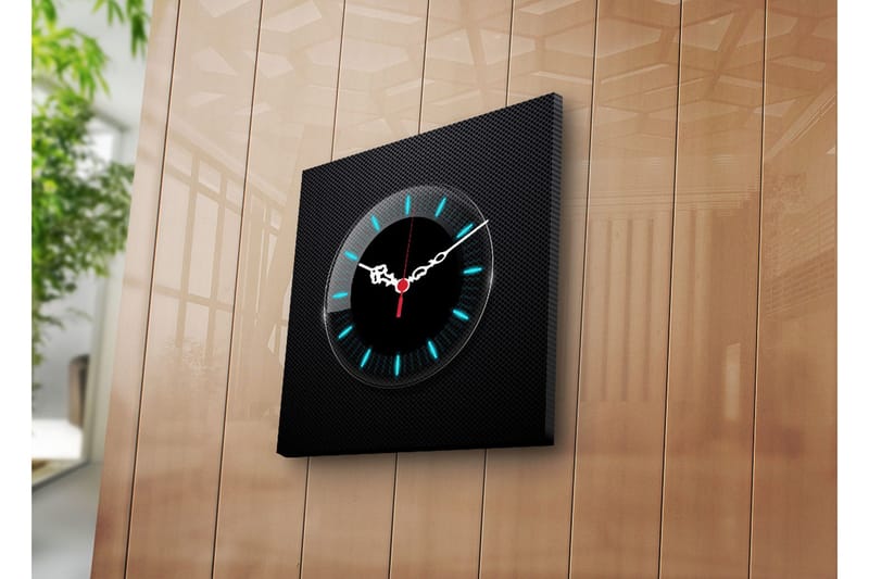 Dekorativ Canvasbilde med Klokke, Flerfarget