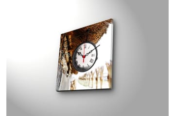 Dekorativ Canvasbilde med Klokke - Flerfarget - Interiør - Veggdekorasjon - Klokker